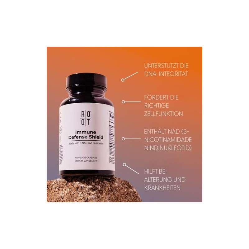 Root Wellness Immune Defense Shield Vitamins, Minerals & Quercetin 60