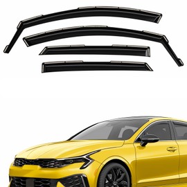 Extra Durable Window Deflectors in-Channel Window Visors Rain Guards Fit for Kia K-5 2021-2025, Sun Visors, Wind VentVisors, Vent Shades, Exterior Car Accessories - 4 pcs. AG0803