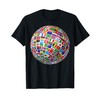 International World Flags T-shirt Flags World Map Tshirt T-Shirt