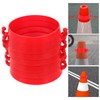 CLISPEED 6pcs Cones Chain, Safety Road Cones Traffic Cone Collar,