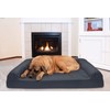 Furhaven Cooling Gel Dog Bed for Large Dogs w/ Removable