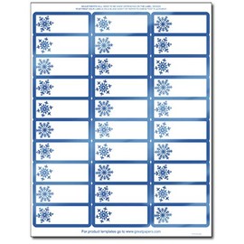 Great Papers! Blue Foil Snowflake Address Labels/Gift Tags - 120 Labels
