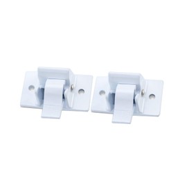 Zhiqinge Compatible 3104653.005 RV Camper Trailer Bottom Mounting Bracket for 8300 8500 9000 Awning Replacement White Lower 2PC