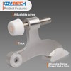 KOVOSCH 2 Pack Hinge Pin Door Stopper Brushed Satin Nickel