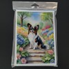 Caroline's Treasures Papillon Spring Path Greeting Cards Pack of 8