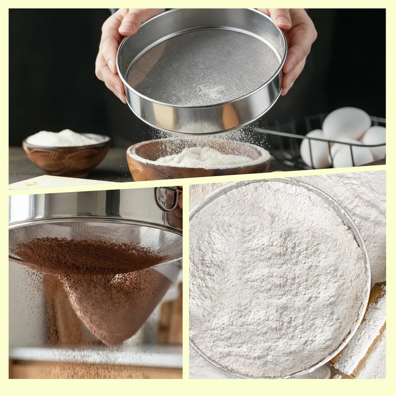 Fine Mesh Sieve Strainer,10" Stainless Steel 60 Mesh,for Winco 10"