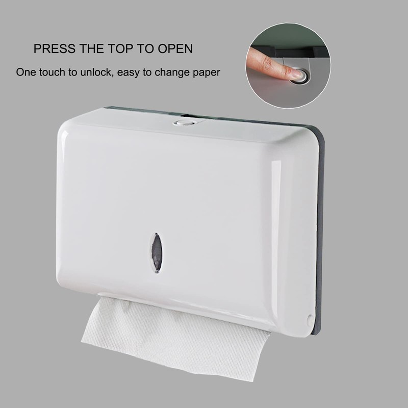 Paper Towel Dispenser - Wall Mounted Tissue Dispenser - Paper