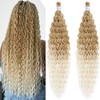 Ai Yuchen 27/613 Wavy Braiding Hair Extensions for Braids Curly
