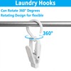 VinBee 20 PCS Laundry Hooks with Clips Super Strong Plastic