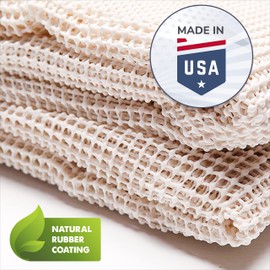 Slip-Stop | Made in U.S.A. | Ultra Stop Natural Premium Non-Slip Rug Pad Gripper 2X4 FT | Low-Profile Pad for Hardwood Floors & Any Hard Surface Floors