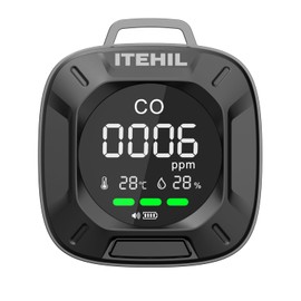ITEHIL Portable Carbon Monoxide Detector, Mini 3-in-1 CO Detector for Travel & Camping, Camping Carbon Monoxide Detector for RV Car