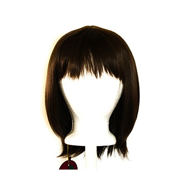 Yuna - Chocolate Brown Short Straight Shoulder Length Cut with Short Bangs