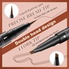 Eyebrow Pencil, Waterproof and Sweatproof Eyebrow Pencil, 2-in-1 Eyebrow Pencil