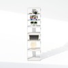 Furinno Turn-N-Tube Corner Shelf, 8-Tier Display Rack, Vertical Corner Storage