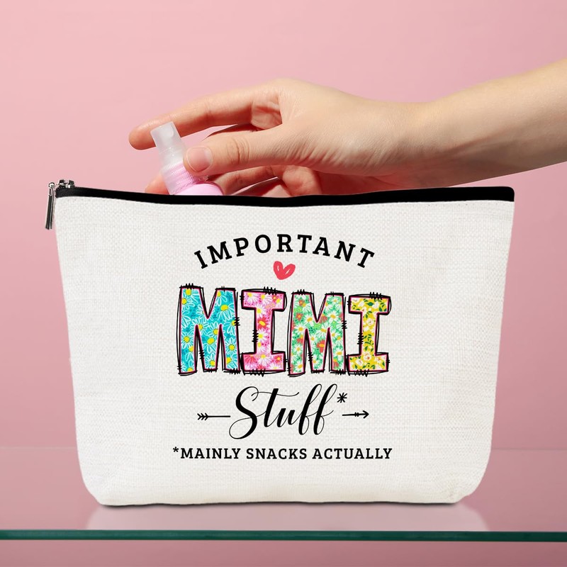 PQV Mimi Gifts Cosmetic Bag Makeup Bag Grandma Gifts from