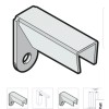 US Door And Fence Black Fence Mounting Bracket for 1