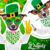 St. Patrick's Day Dog Bandana, 2 Pack Adjustable Holiday Party