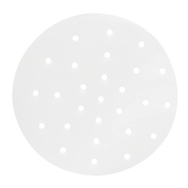 Cionyce 100 Pcs Dumpling Paper Bamboo Steamer Paper 8 Inch Steamer Basket Liners With Holes,Parchment Paper For Air Frying,Baking