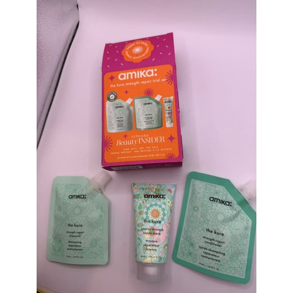 AMIKA THE KURE STRENGTH REPAIR TRIAL SET 120ML/4.05 FL.OZ TOTAL