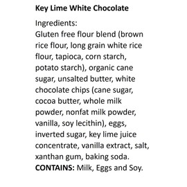 WOW Baking Company Gluten-Free Cookies, Key Lime White Chocolate, 8 Ounce (Pack of 6)