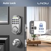 LNDU Keyless Entry Door Lock Deadbolt with Handle Set: 100