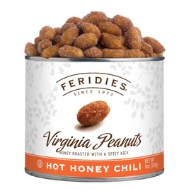 FERIDIES Honey BBQ Virginia Peanuts - 9oz Vacuum Tin