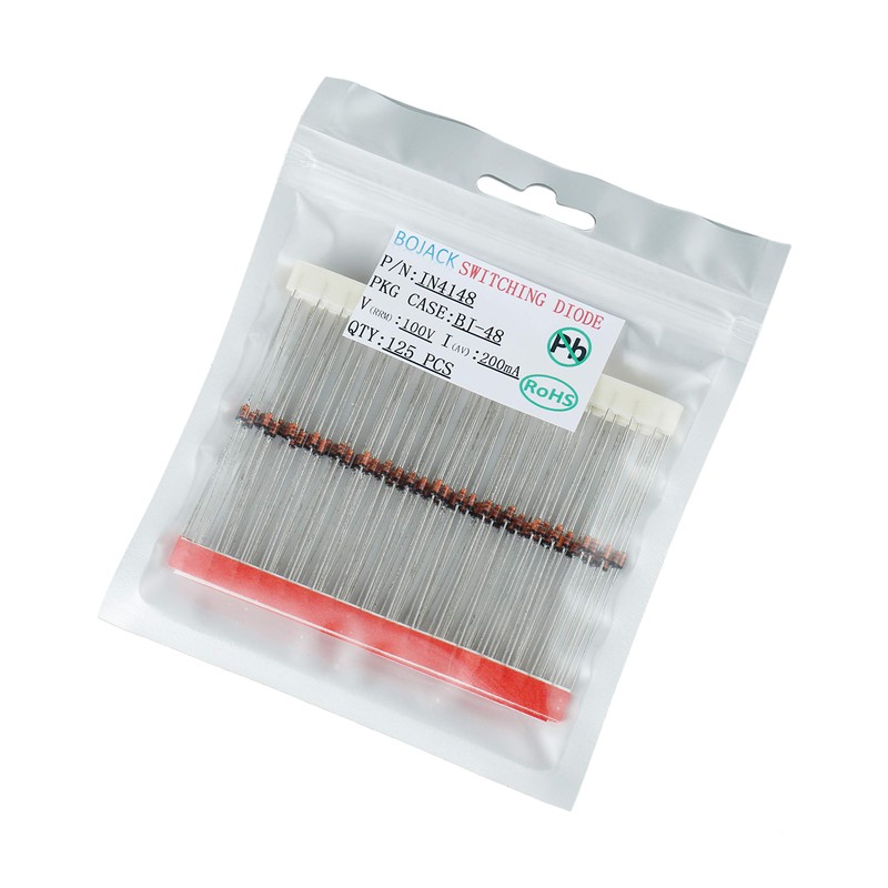 BOJACK 1N4148 Switching Diode 200 mA 100 V DO-35 Axial