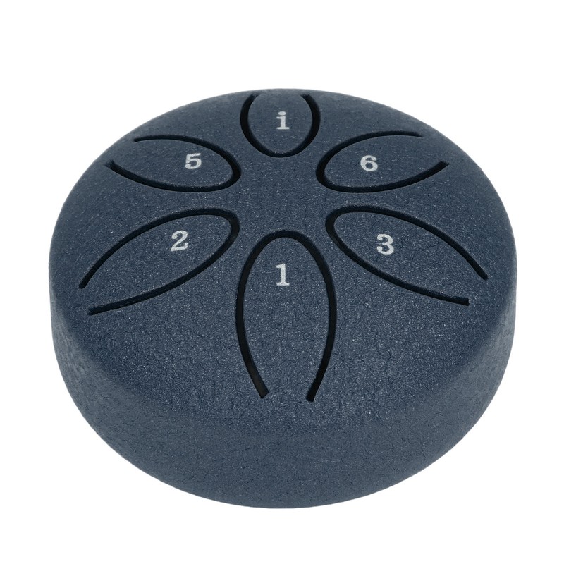Tongue Drum 3inch 6 Tone Steel with 1pcs Drumstick Mini