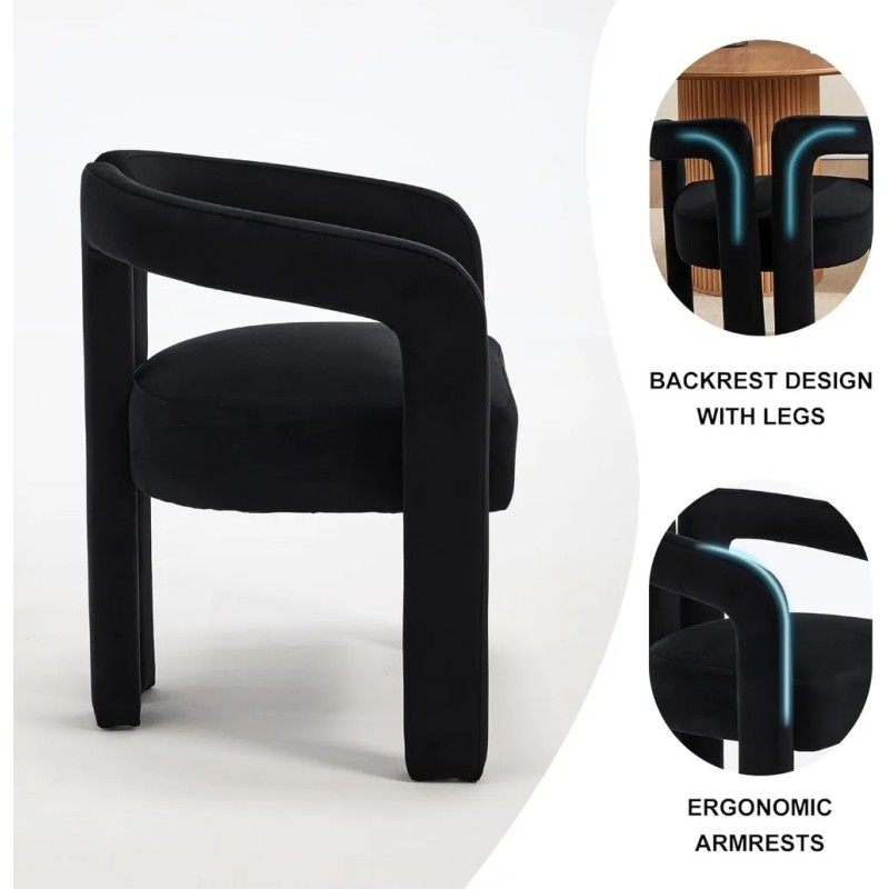 Modern Velvet Dining , Mid Century Modern Upholstered Accent Chaircolor: