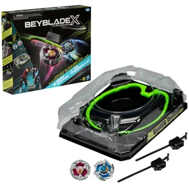 BEYBLADE X Xtreme Battle Set with Beystadium Arena Featuring X-Celerator Rail, 2 Right-Spinning Top Toys, 2 Launchers, Toys for Boys and Girls, 8+