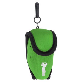 PATIKIL Golf Ball Waist Bag, Golf Ball Carry Pouch with Tee Holder, Buckle, Clip for Women Men Belt Golf Storage, Green