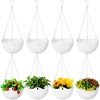 Bvrbaory 8 Pack Hanging Planter Pots,Self-Watering Flower Pot with Water