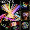 Pack de 100 Pulseras Neón Luminosas YOSGO para Fiestas y