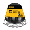 DEWALT DXBC3001021 Black/Yellow 21" Rubber Tarp Straps, 10 Pack