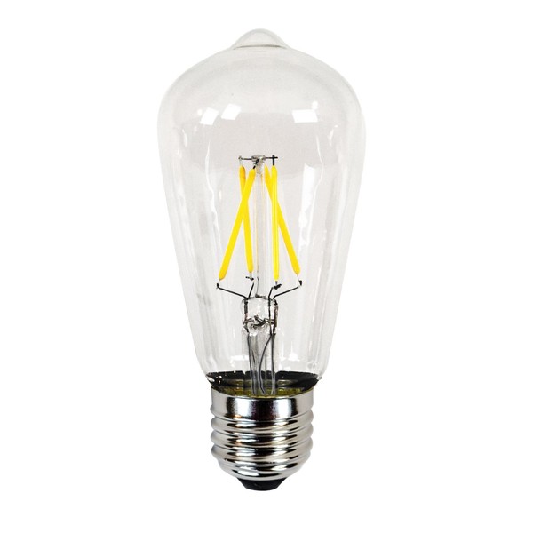 Newhouse Lighting 3.5W Vintage LED Filament Light Bulb, ST64 Edison Style, 2200K Warm White Color, E26 Medium Standard Base