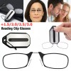 Unbranded Mini Nose Clip On Portable Reading Glasses Rimless Key