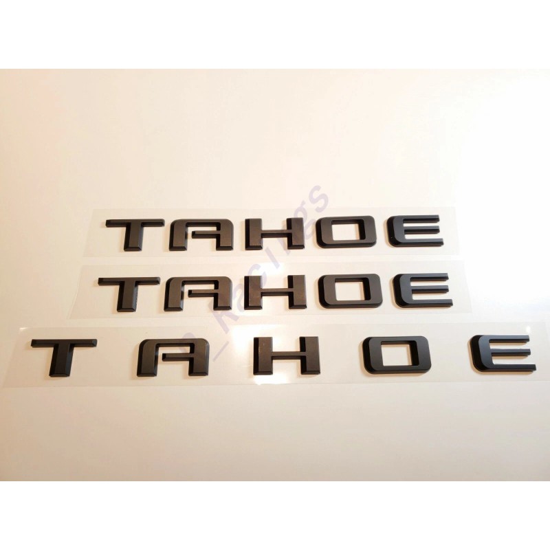 GM Auto 7PCS Matte Black Tahoe Premier Duramax Red Black