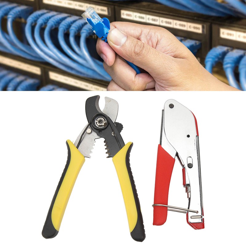 RG59 RG6 Coax Cable Crimper Tool Kit Coaxial Cable Crimper