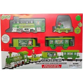 Dr. Seuss The Grinch Christmas Holiday Express Play Train Set 12pc NEW 2024