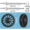 Volein Pack of 4 Suitcase Castors Replacement Wheels 50 x