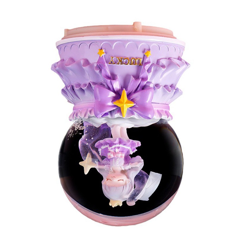 Cartoon Crystal Ball Music Box Handmade Innovative Musical Box with