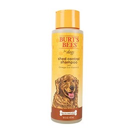 Burt's Bees for Dogs All-Natural Shed Control Shampoo with Omega 3s and Vitamin E | Best Anti-Shedding Shampoo for All Dogs & Puppies, 16 ounces