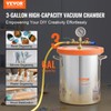VEVOR 3 Gallon Vacuum Chamber, Upgraded Tempered Glass Lid Vacuum