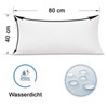 RICHAIR Set of 2 Waterproof Pillowcases Oeko-Tex Standard 100% Breathable