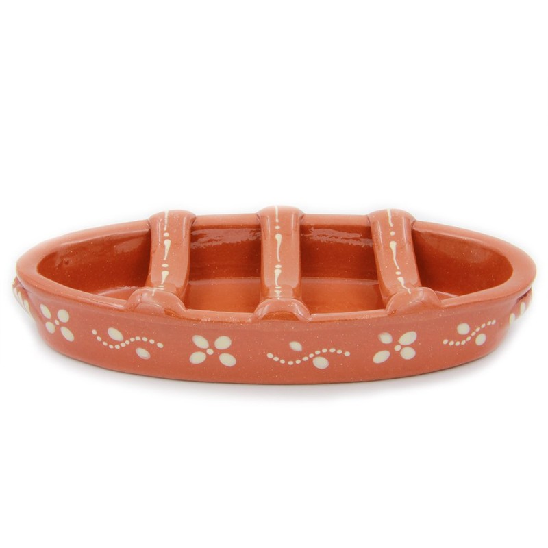 Ceramica Edgar Picas Traditional Portuguese Clay Terracotta Sausage Roaster (N.