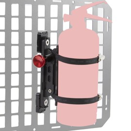Molle Panel Fire Extinguisher Mount - Tactical Car Quick Release Fire Extinguisher Molle Panel Accessories Mounting Bracket Kits Fits 1-2 in Slots Holes for Trucks Vehicles Gear Molle Accessories