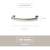 GE Appliances WB15X21101 Microwave Door Handle (Stainless)