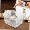 Gatuida 5pcs Clear Stackable Storage Boxes Portable Plastic Organizers for