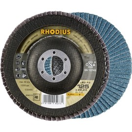 Rhodius Grinding Wheel LSZ F2 K40 Steel Diameter 125 mm Bore 22.23 mm for Angle Grinders