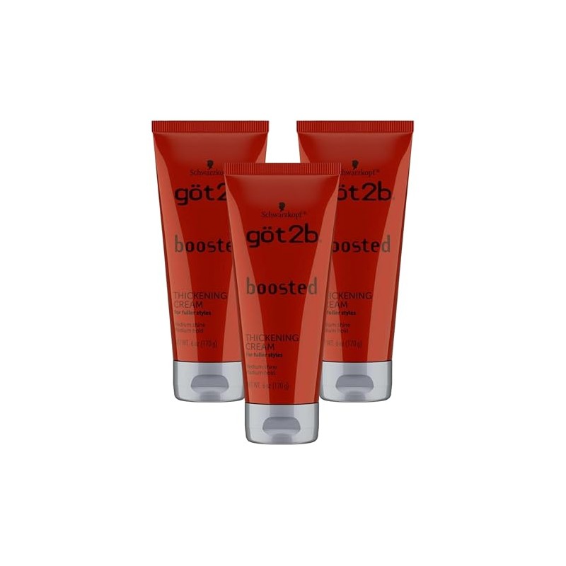 Got 2B Boosted Hair Thickening Cream for Fuller Styles, Medium